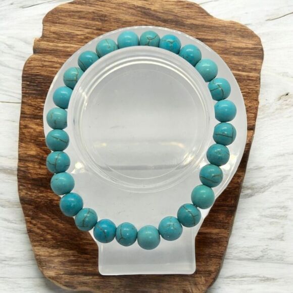 Boho Turquoise Beaded Bracelet Bohemian Western Tribal Aztec Fashion Jewelry NWT - Picture 4 of 6